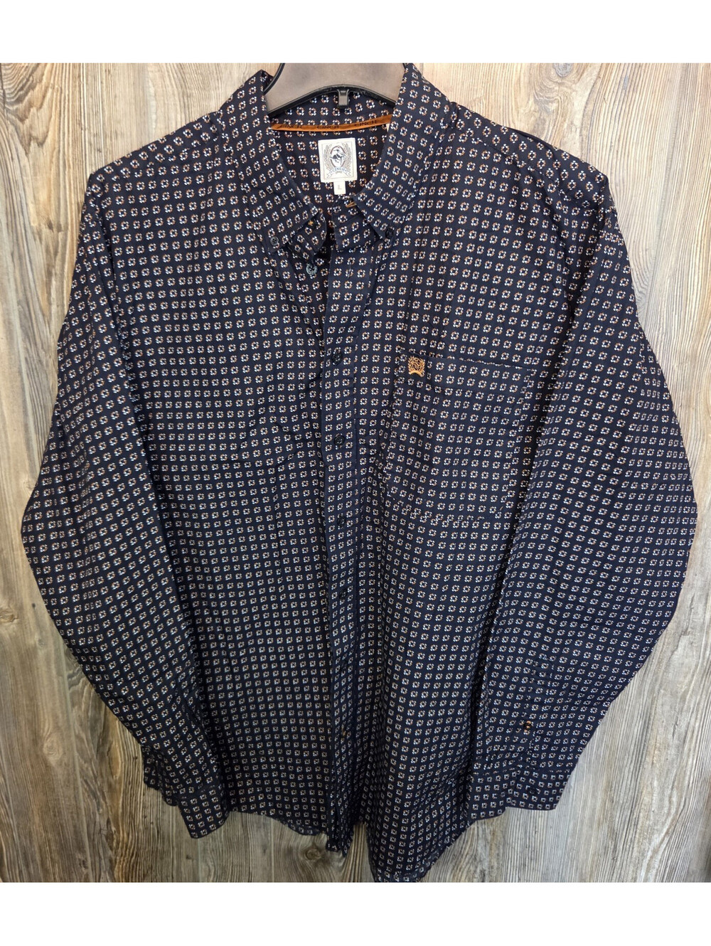 Cinch Western L/S Button Shirt Size Large Limited Edition Geometric Design Rodeo
